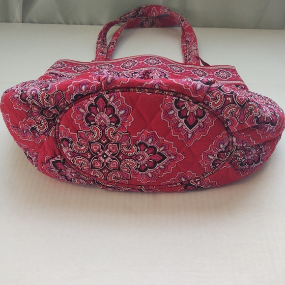 VERA BRADLEY Red Frankly Scarlet Shoulder Bag Purse Medium - Picture 7 of 16